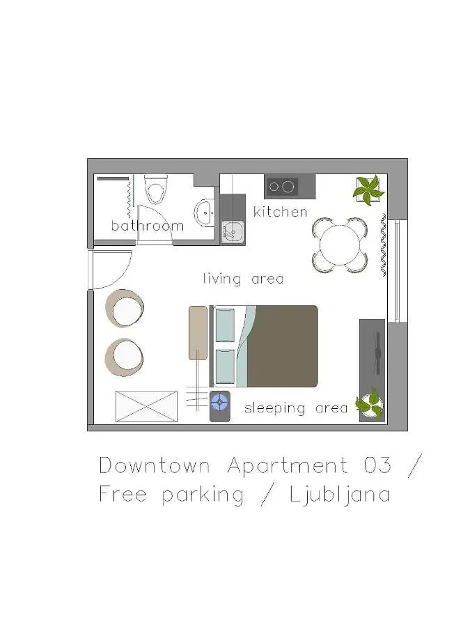 Downtown Apartment / Free Parking Lubiana