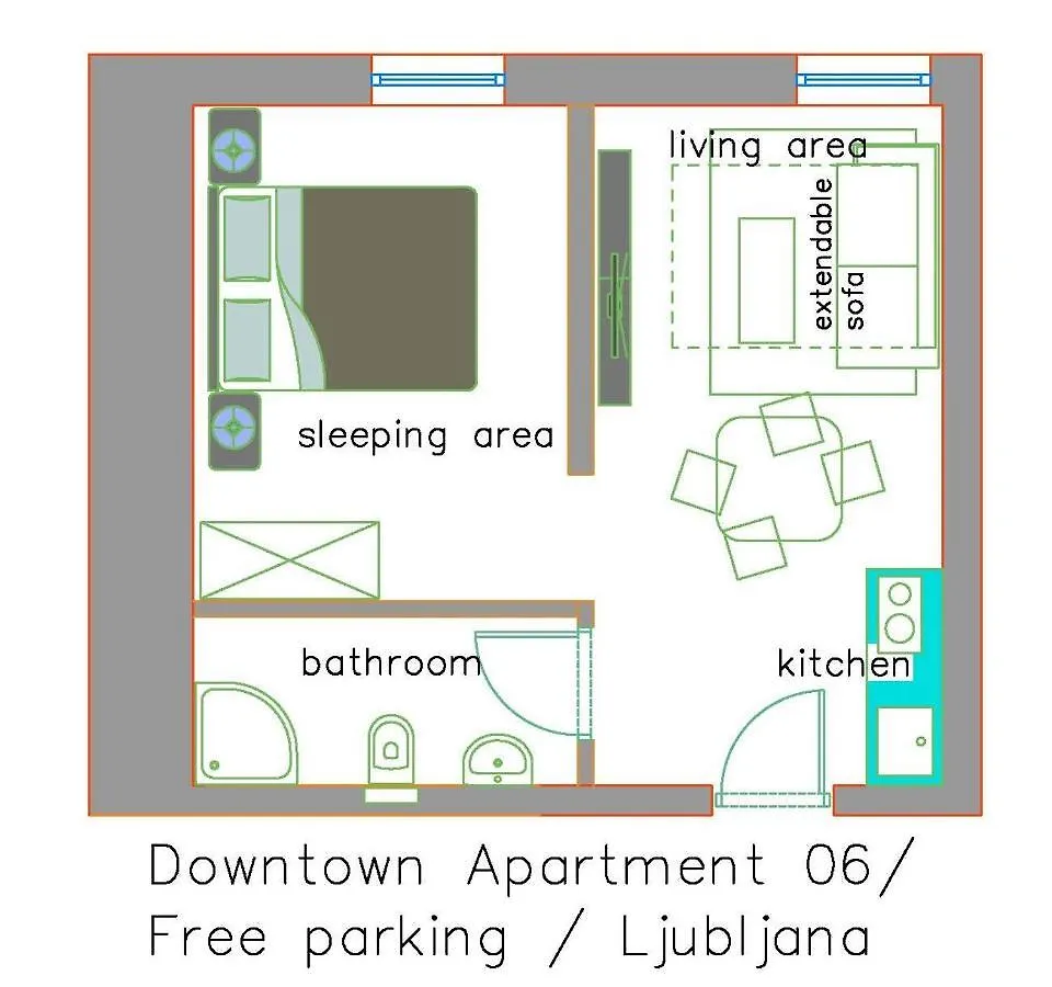 Downtown Apartment / Free Parking Lubiana